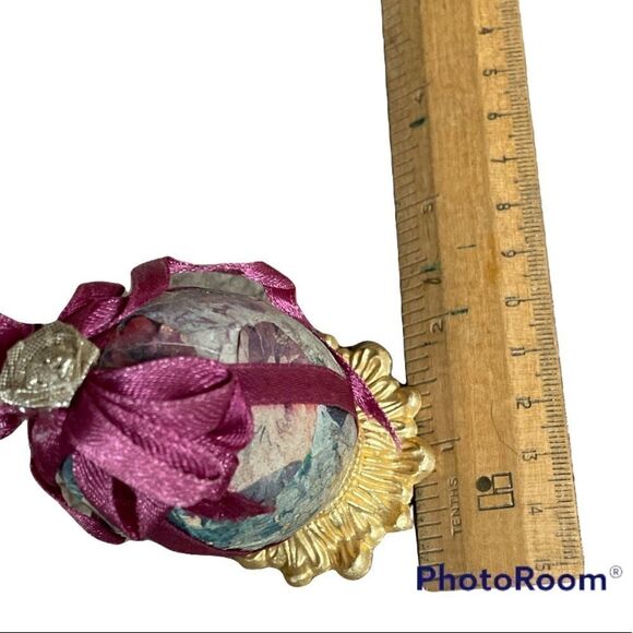 Decoupage Egg - Papier Maché Vintage - Picture 7 of 7